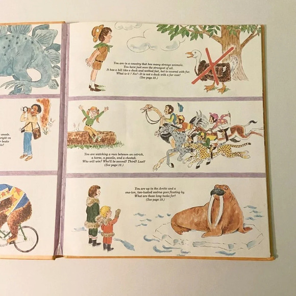 Vintage 1981 Classic Golden Book Joe Kaufmans Wings Paws Hoofs and Flippers - Picture 9 of 16